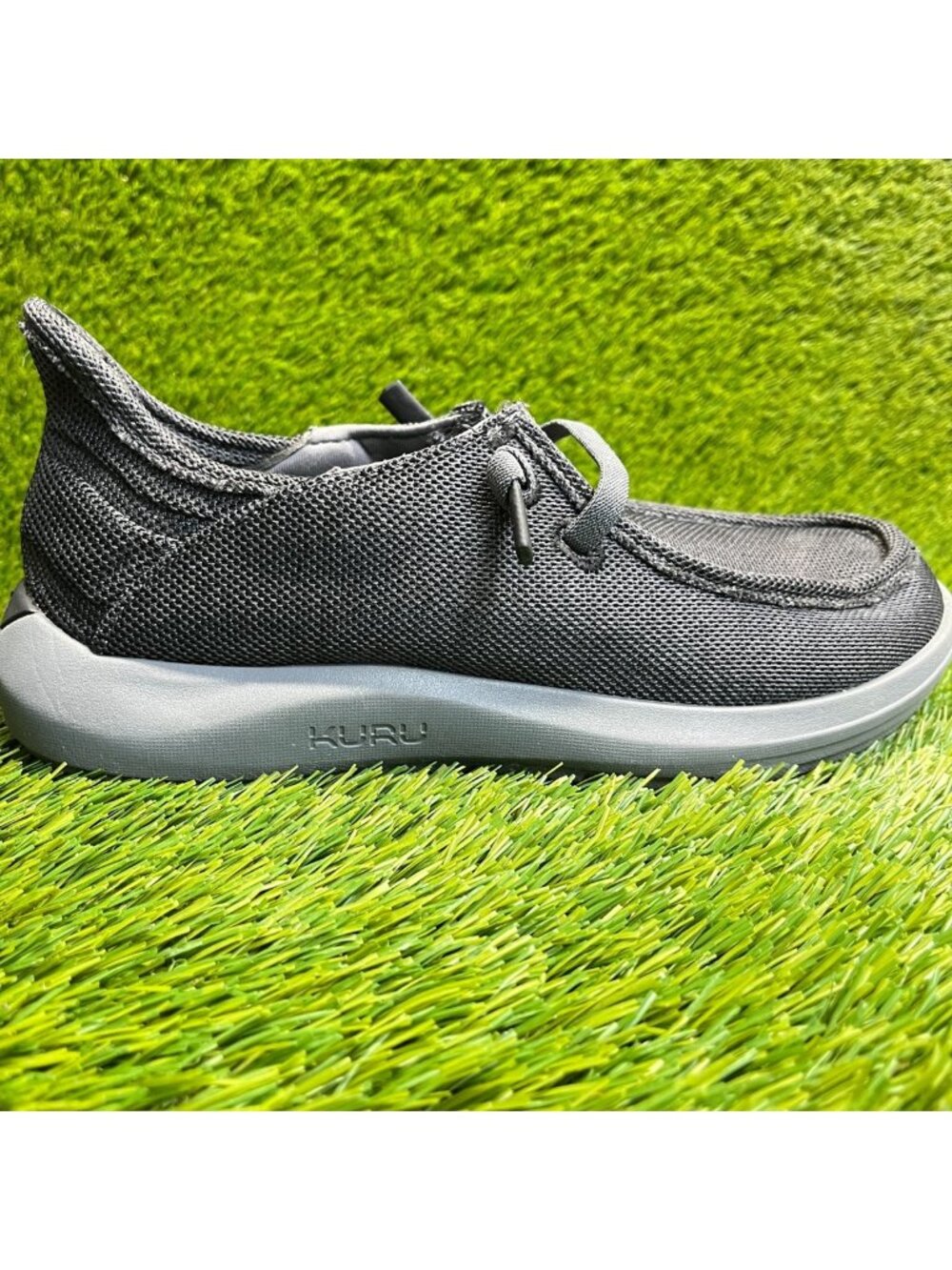 Kuru Draft Rento Mens Size 8 Black‎ Gray Classic Outdoor Walking Slip-On Shoes
